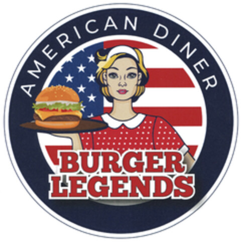 AMERICAN DINER BURGER LEGENDS Logo (DPMA, 05/14/2024)