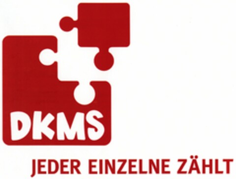 DKMS JEDER EINZELNE ZÄHLT Logo (DPMA, 07.09.2005)