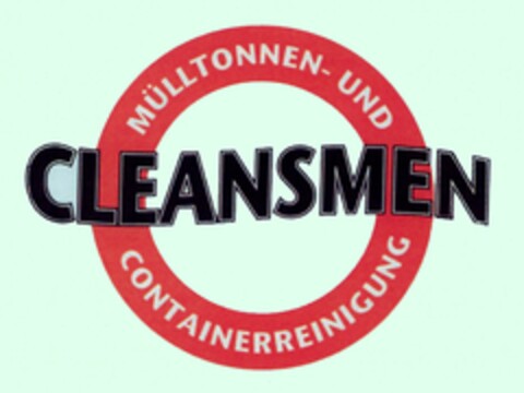 MÜLLTONNEN- UND CONTAINERREINIGUNG CLEANSMEN Logo (DPMA, 31.07.2006)