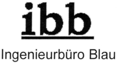 ibb Ingenieurbüro Blau Logo (DPMA, 08/13/2007)