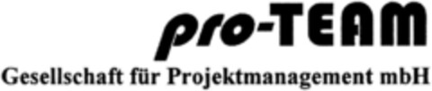 pro-TEAM Gesellschaft für Projektmanagement mbH Logo (DPMA, 31.03.1995)