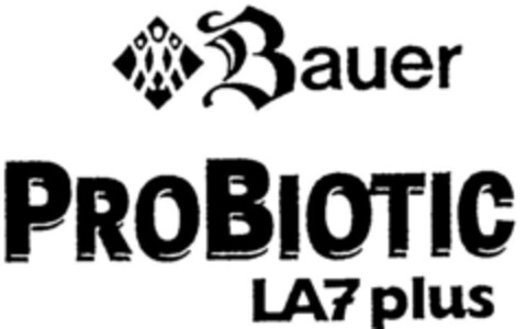 Bauer PROBIOTIC LA7 plus Logo (DPMA, 09.07.1996)