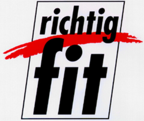 richtig fit Logo (DPMA, 04.03.1997)