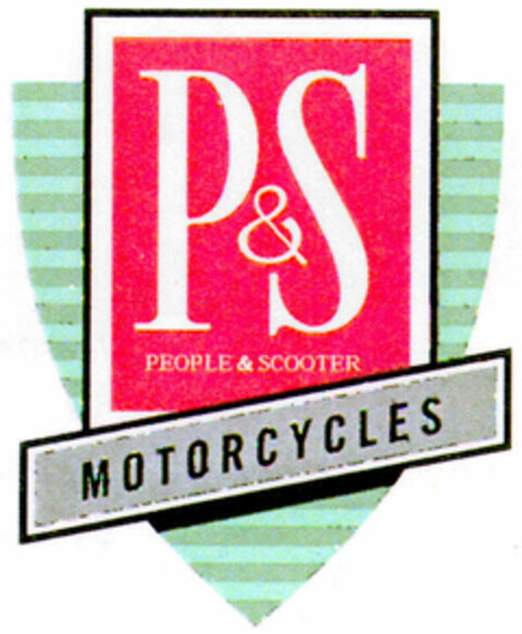 P & S People & Scooter MOTORCYCLES Logo (DPMA, 04/09/1997)