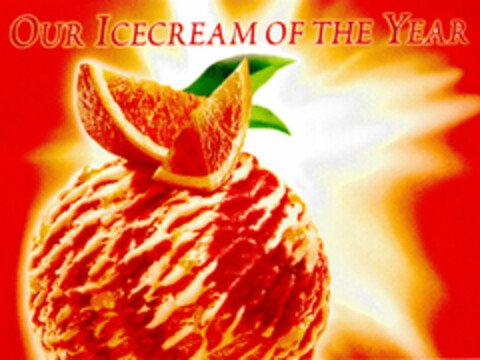 OUR ICECREAM OF THE YEAR Logo (DPMA, 12.12.1998)