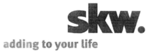 skw. adding to your life Logo (DPMA, 01.10.1999)