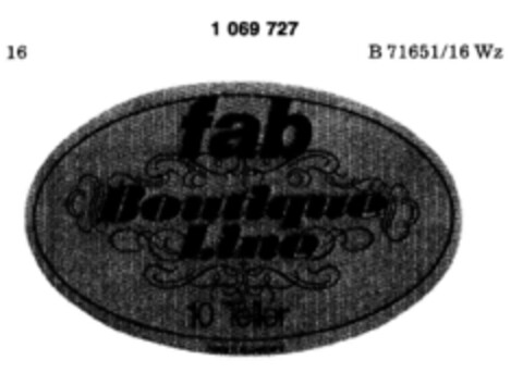 fab Boutique Line Logo (DPMA, 31.12.1982)