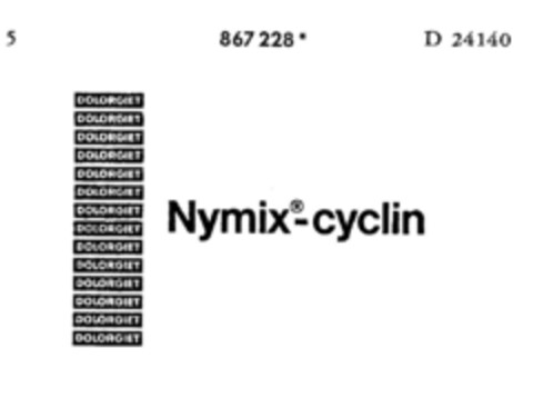 DOLORGIET Nymix -cyclin Logo (DPMA, 19.01.1970)