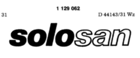 solosan Logo (DPMA, 12/24/1987)