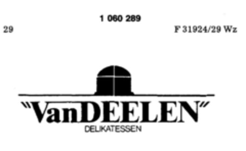 VAN DEELEN DELIKATESSEN Logo (DPMA, 27.04.1983)