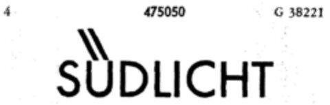 SÜDLICHT Logo (DPMA, 01.03.1935)