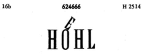 HOEHL Logo (DPMA, 06.03.1951)