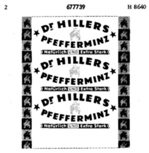 Dr HILLERS PFEFFERMINZ Logo (DPMA, 08/11/1954)