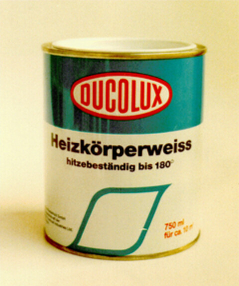 DUCOLUX Heizkörperweiss Logo (DPMA, 03.09.1980)
