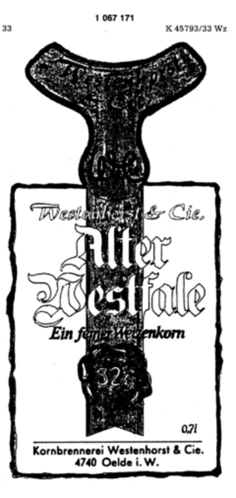 Alter Westfale Logo (DPMA, 20.05.1983)