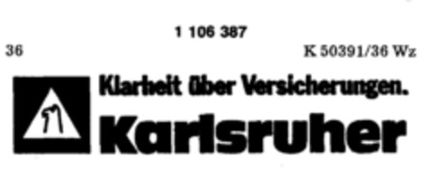 Karlsruher Klarheit über Versicherungen. Logo (DPMA, 10.10.1986)