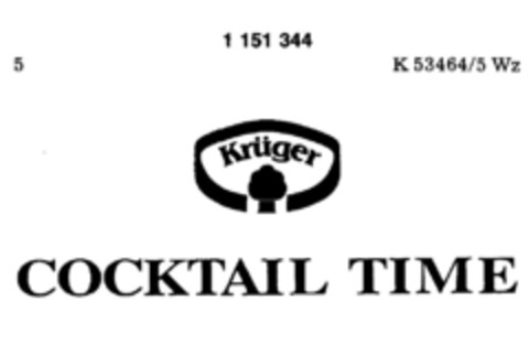 Krüger COCKTAIL TIME Logo (DPMA, 10/07/1988)