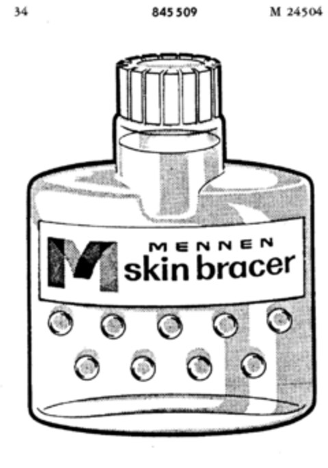 M MENNEN skin bracer Logo (DPMA, 18.05.1965)