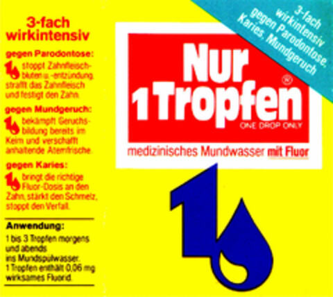 Nur 1 Tropfen Logo (DPMA, 28.08.1974)