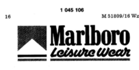 Marlboro Leisure Wear Logo (DPMA, 06.08.1982)