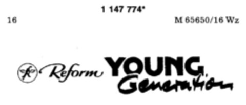 Reform YOUNG Generation Logo (DPMA, 08/24/1989)