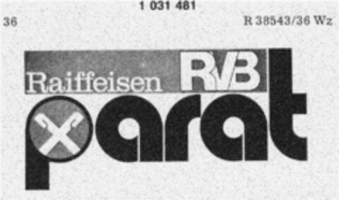 Raiffeisen RVB parat Logo (DPMA, 29.01.1981)