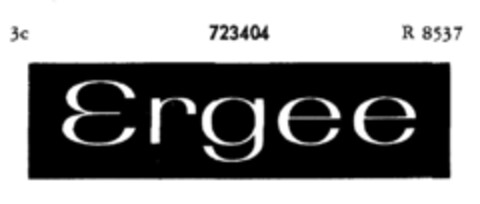 Ergee Logo (DPMA, 23.11.1955)