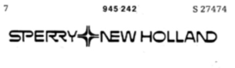 SPERRY NEW HOLLAND Logo (DPMA, 12/27/1973)