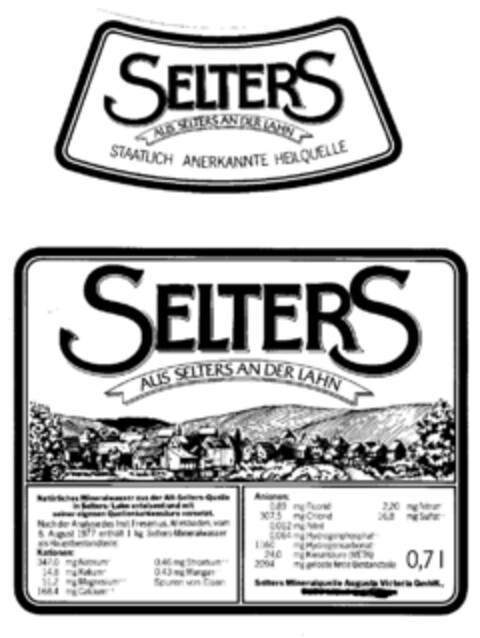 SELTERS AUS SELTERS AN DER LAHN Logo (DPMA, 22.08.1981)