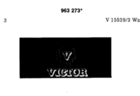 VICTOR Logo (DPMA, 15.06.1977)