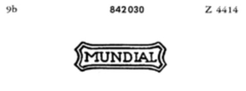 MUNDIAL Logo (DPMA, 05/26/1965)