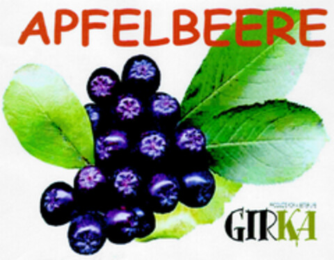 APFELBEERE GIRKA Logo (DPMA, 31.08.2001)