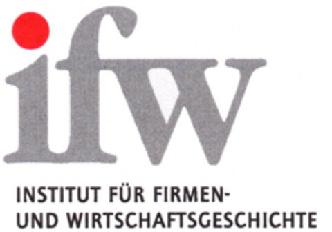 ifw INSTITUT FÜR FIRMEN- UND WIRTSCHAFTSGESCHICHTE Logo (DPMA, 09/18/2008)