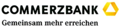 COMMERZBANK Gemeinsam mehr erreichen Logo (DPMA, 09/29/2009)