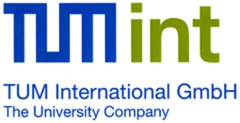 TUMint TUM International GmbH The University Company Logo (DPMA, 10/26/2009)