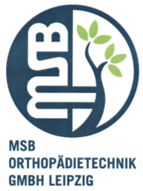 MSB ORTHOPÄDIETECHNIK GMBH LEIPZIG Logo (DPMA, 03.03.2010)