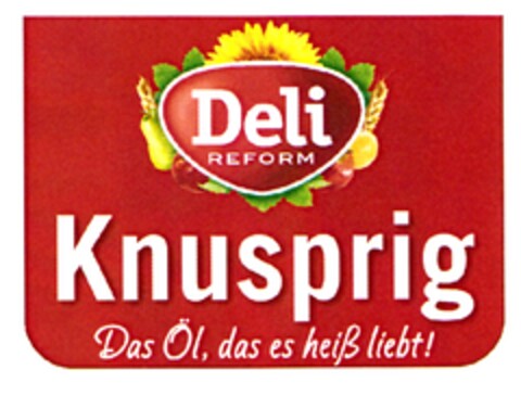 DELI REFORM Knusprig Das Öl, das es heiß liebt! Logo (DPMA, 14.02.2014)