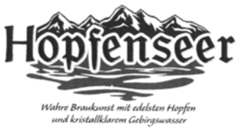 Hopfenseer Wahre Braukunst mit edelsten Hopfen und kristallklarem Gebirgswasser Logo (DPMA, 02.03.2016)