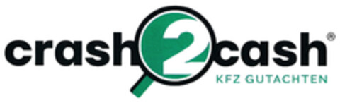 crash 2 cash KFZ GUTACHTEN Logo (DPMA, 17.01.2025)