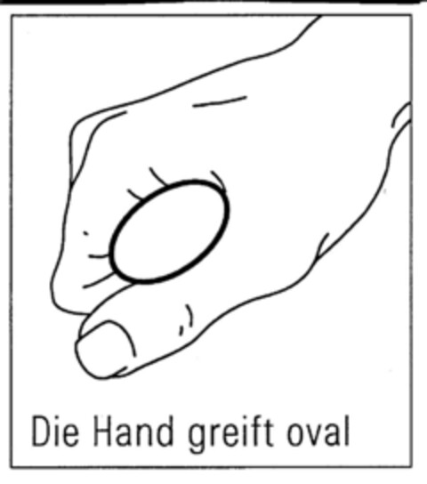 Die Hand greift oval Logo (DPMA, 20.03.2002)