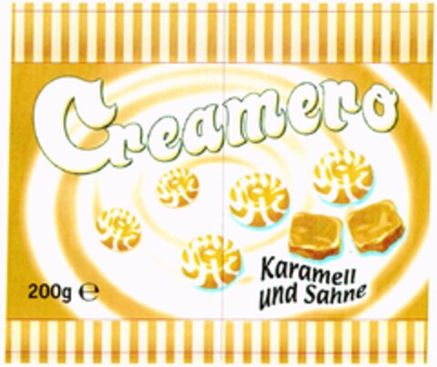 Creamero Karamell und Sahne Logo (DPMA, 25.06.2004)