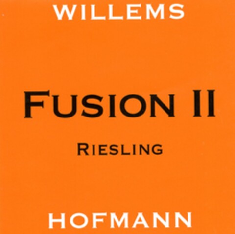 FUSION II RIESLING WILLEMS HOFMANN Logo (DPMA, 10.09.2004)
