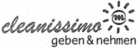 cleanissimo geben & nehmen Logo (DPMA, 09.12.2004)