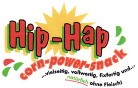 Hip-Hap corn-power-snack Logo (DPMA, 26.11.2007)