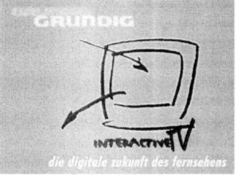 GRUNDIG INTERACTIVE TV die digitale zukunft des fernsehens Logo (DPMA, 23.08.1996)