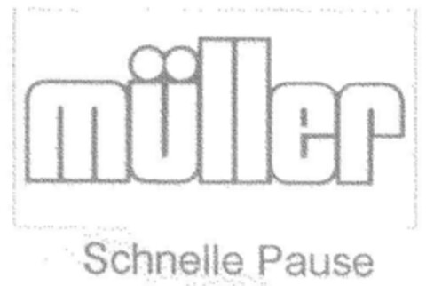 müller Schnelle Pause Logo (DPMA, 10/12/1999)