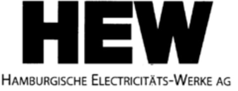 HEW HAMBURGISCHE ELECTRICITÄTS-WERKE AG Logo (DPMA, 11.11.1999)