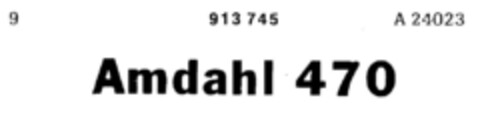 Amdahl 470 Logo (DPMA, 05.10.1972)