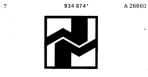 934674 Logo (DPMA, 13.03.1975)