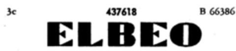 ELBEO Logo (DPMA, 02.07.1931)